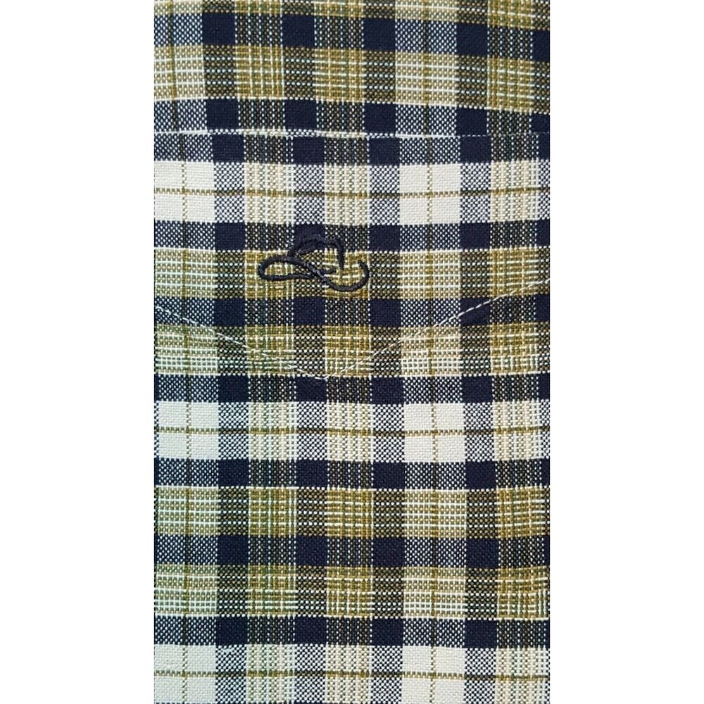 Resistol Mens Shirt Button Up Large Long Sleeve Plaid Cotton Rodeo Cowboy - Picture 5 of 7
